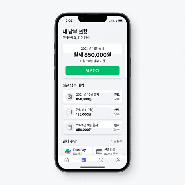 임차인 카드 납부