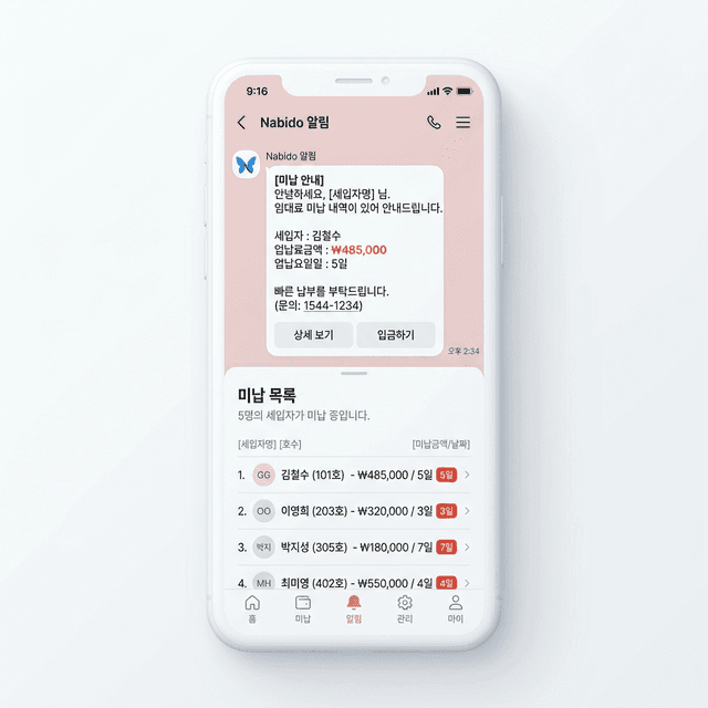 미납자 자동 관리